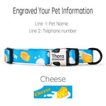 Fashion Print Personalized Engraved Name Dog Collar Leash Custom Puppy Pet Collars ID Tag for Small Medium Large Big Dogs