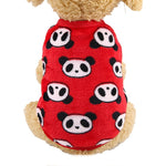12 Colors Cartoon Puppy Vest Clothing Warm Dog Clothes Chihuahua French Bulldog Winter Dog Coat For Small Dogs Pet Cat Clothes