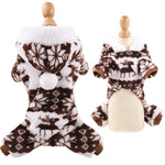 pawstrip XS-2XL Soft Fleece Dog Jumpsuit Winter Dog Clothes Small Puppy Coat Pet Outfits Warm Dog Hoodie Clothing For Yorkie