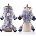 pawstrip XS-2XL Soft Fleece Dog Jumpsuit Winter Dog Clothes Small Puppy Coat Pet Outfits Warm Dog Hoodie Clothing For Yorkie