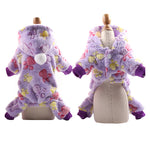 pawstrip XS-2XL Soft Fleece Dog Jumpsuit Winter Dog Clothes Small Puppy Coat Pet Outfits Warm Dog Hoodie Clothing For Yorkie