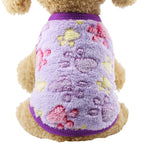12 Colors Cartoon Puppy Vest Clothing Warm Dog Clothes Chihuahua French Bulldog Winter Dog Coat For Small Dogs Pet Cat Clothes